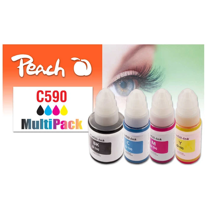 Μελάνι Συμβατό Peach Canon CISS GI-590 MultiPack remanufactured