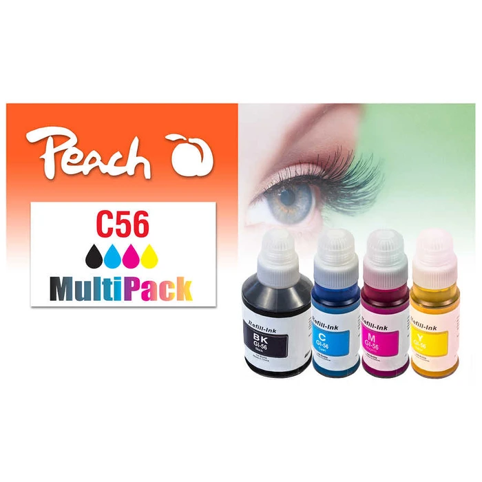 Μελάνι Συμβατό Peach Canon GI-56 MultiPack remanufactured