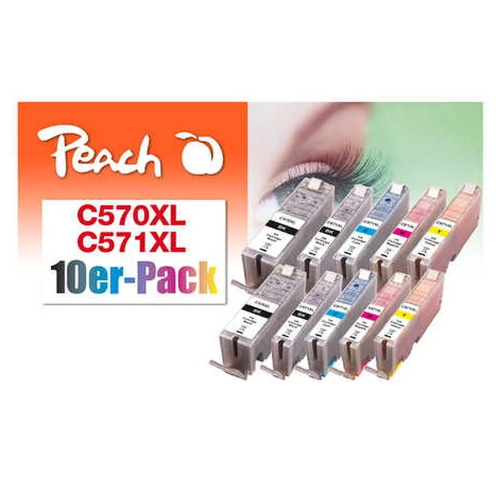 Μελάνι Συμβατό Peach Canon PGI-570XL/CLI-571XL Multi-10-Pack komp