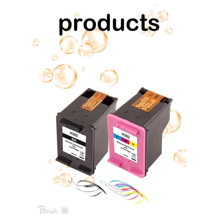 Μελάνι Συμβατό Peach HP Nr.302 Multipack REM,KOM