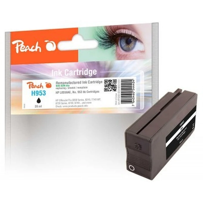 Μελάνι Συμβατό Peach HP Nr.953 Black with OEM Chip remanufactured
