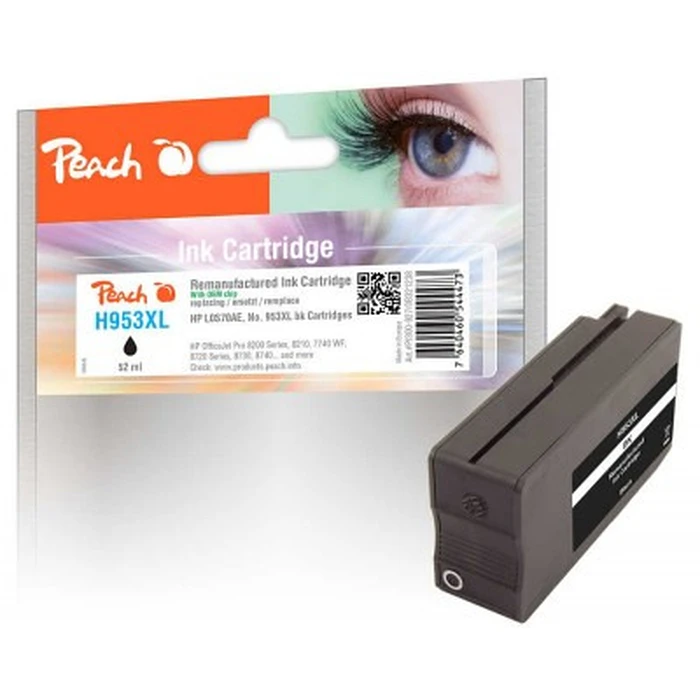 Μελάνι Συμβατό Peach HP Nr.953XL Black with OEM Chip remanufactured