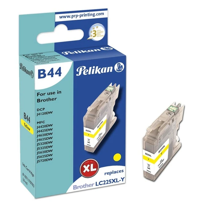 Μελάνι Συμβατό Pelikan Brother B44 LC225XL ye Yellow compatible