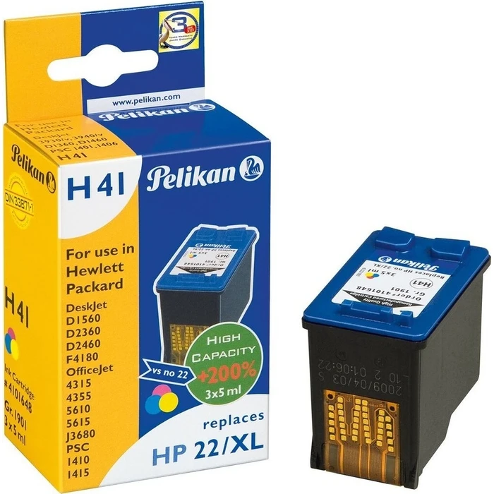 Μελάνι Συμβατό Pelikan HP22 C9352CE Tricolor remanufactured