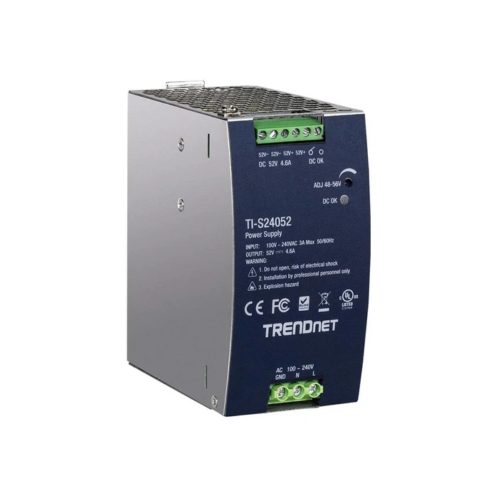Τροφοδοτικό Ράγας Trendnet DIN-Rail Power Supply 240W,52V DC,4.61A, AC to DC
