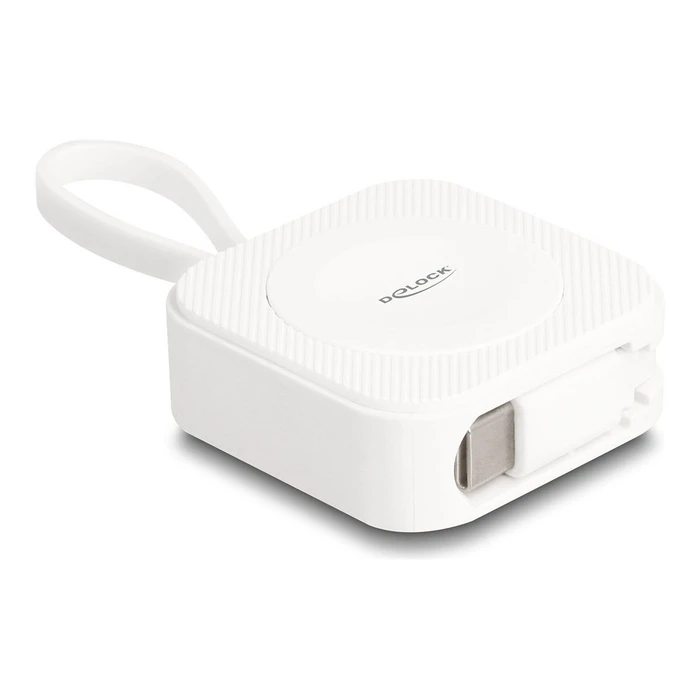 Φορτιστής Wearables Delock Type-C Charging Pad for Apple Watch white magnetic