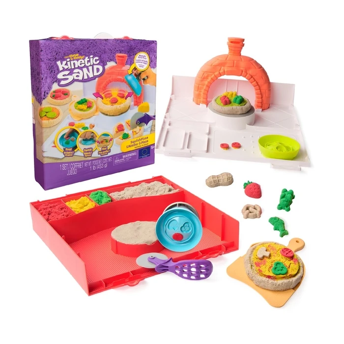 Παιχνίδι Κατασκευών Spin Master Kinetic Sand: Squish Pizza Set (6072551)