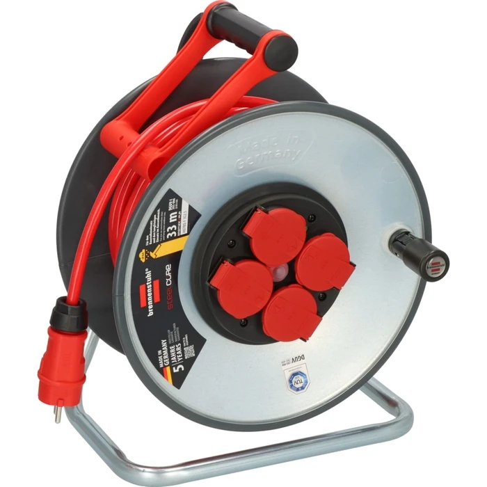 Brennenstuhl Waterproof Cable Reel Extension 33 m BREMAXX-PUR IP44 (9192330210)