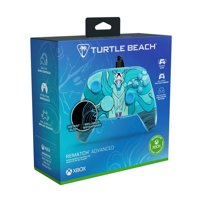 Gamepad Turtle Beach: Rematch Advanced - Wired [XBOX, PC] (Blue Kitsune Everglow)