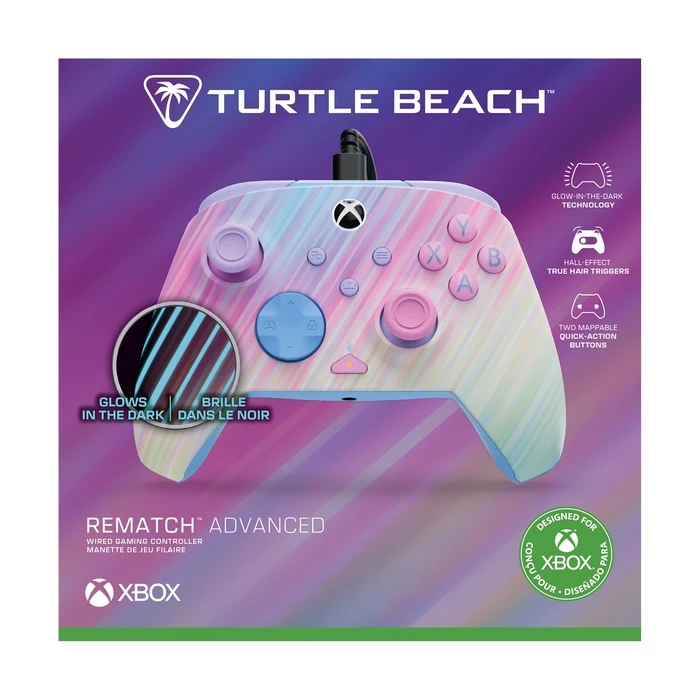 Gamepad Turtle Beach: Rematch Advanced - Wired [XBOX, PC] (Cotton Candy)