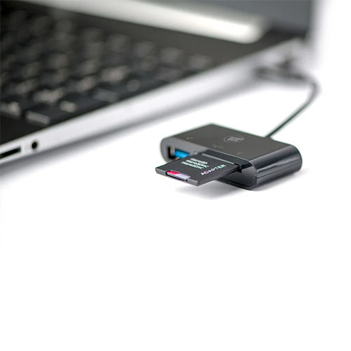 Card Reader Lamtech Type-C Black