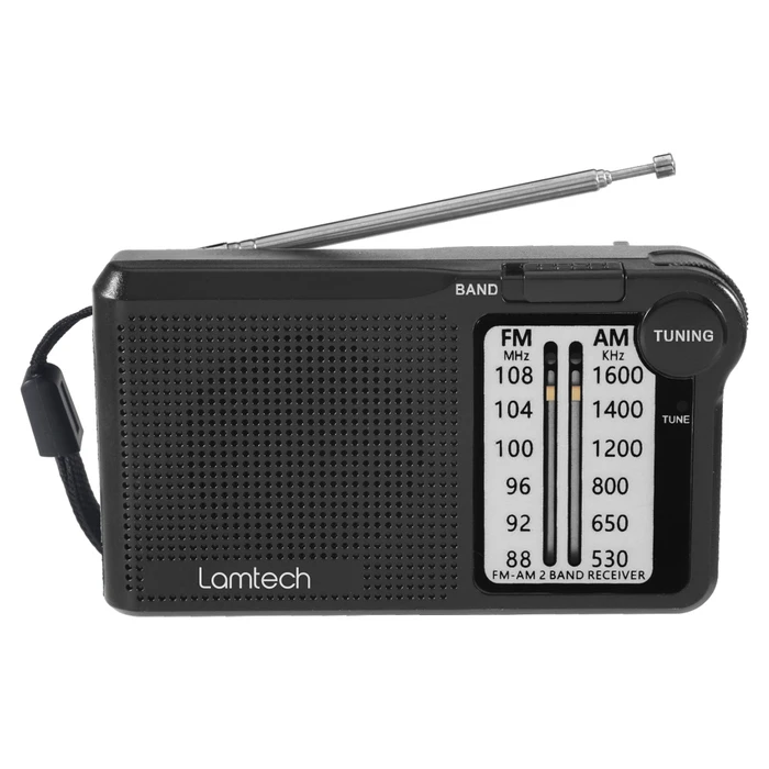 Τρανζίστορ Lamtech 2 BAND FM/AM with EARPHONES JACK Black