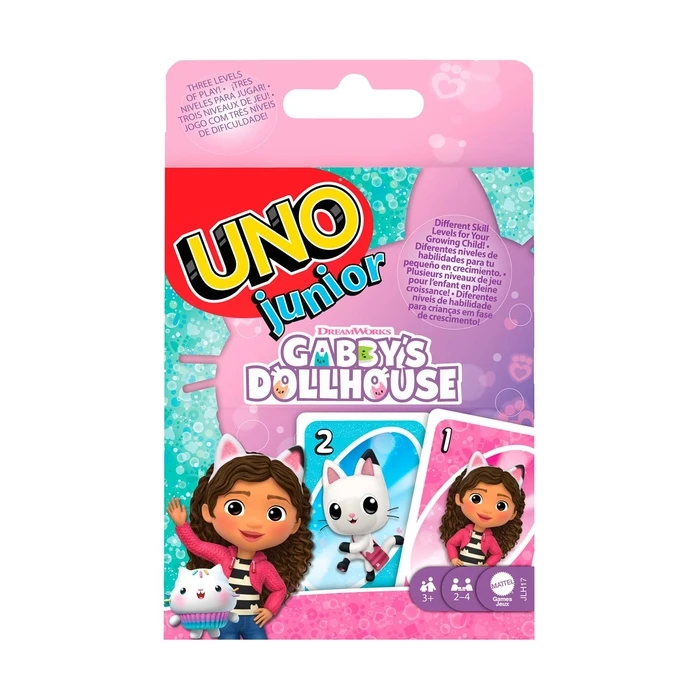 Επιτραπέζιο Παιχνίδι Mattel Uno: Uno Junior - Gabby's Dollhouse (JLH17)