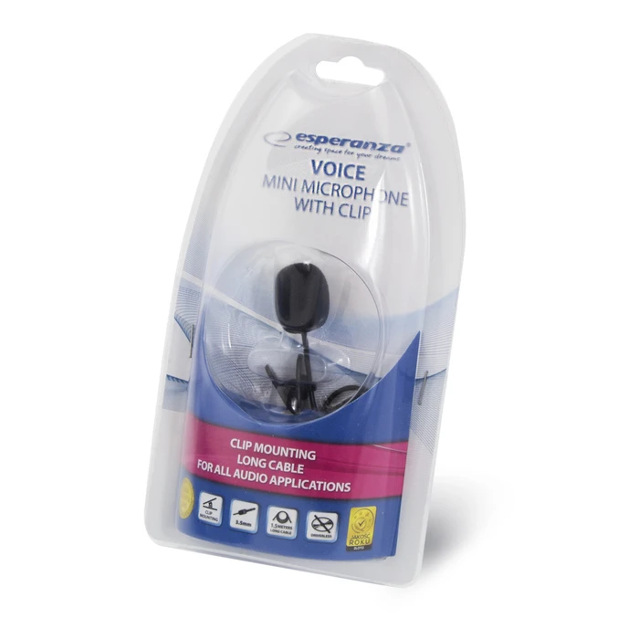Μικρόφωνο Esperanza EH178 with clip Black
