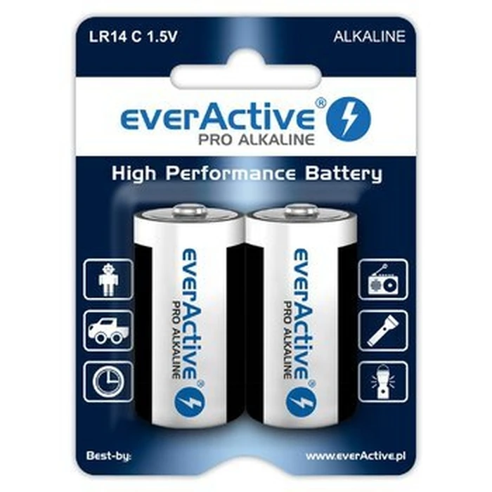 Μπαταρίες Αλκαλικές Everactive Pro LR14 C - blister card - 2 pieces