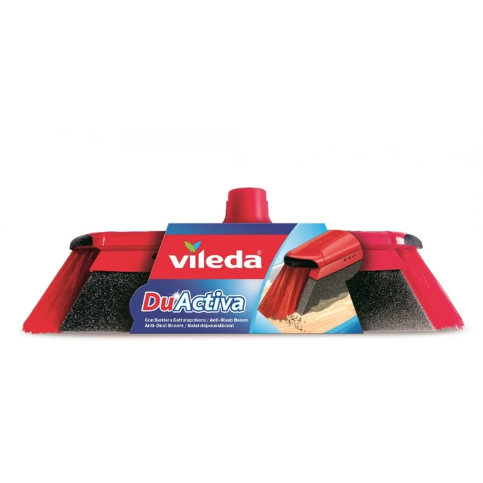 Σκουπα Vileda 151221 broom Indoor Soft / Hard bristle Polyethylene terephthalate (PET), Rubber Black, Grey, Red