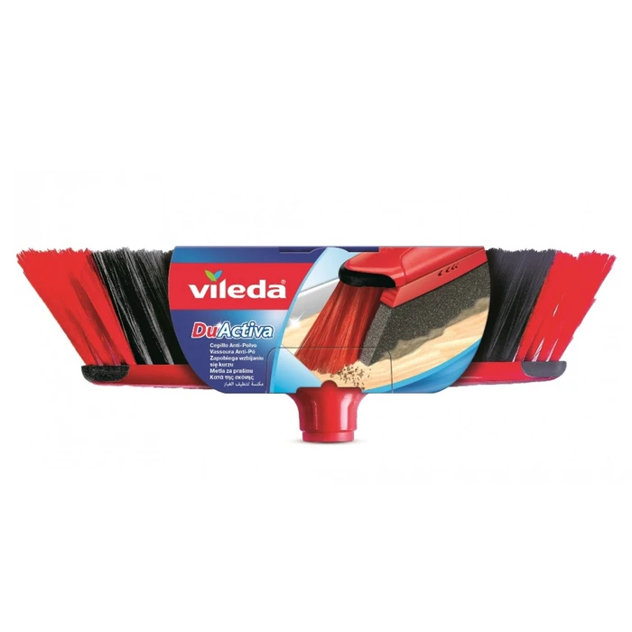 Σκουπα Vileda 151221 broom Indoor Soft / Hard bristle Polyethylene terephthalate (PET), Rubber Black, Grey, Red