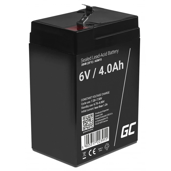Μπαταρία UPS Green Cell AGM15 Sealed Lead Acid (VRLA) 6 V 4 Ah