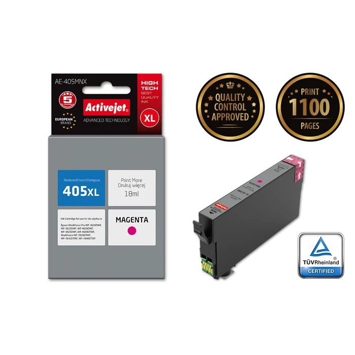Μελάνι Συμβατό Activejet AE-405MNX for Epson printer; Epson 405XL C13T05H34010 Supreme; 18ml; magenta