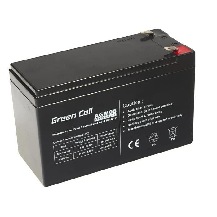Μπαταρία UPS Green Cell AGM06 Sealed Lead Acid (VRLA) 12 V 9 Ah