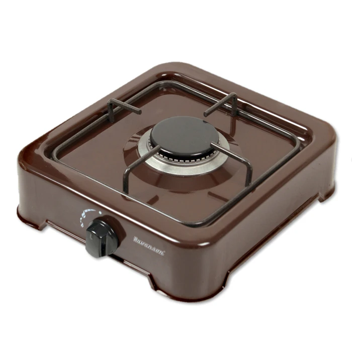 Επιτραπέζια Εστία Υγραερίου 1-burner Ravanson K-01BR (Brown)