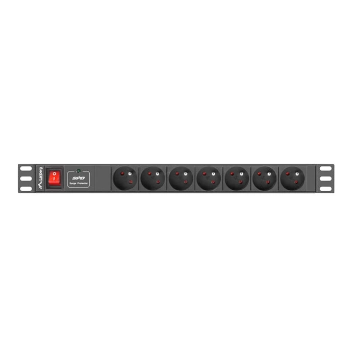 Πολύπριζο Rack Lanberg PDU RACK (1U,10A,7X 230V,2M)
