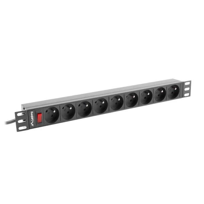 Πολύπριζο Rack Lanberg RACK 19" (1U, 16A, 9X 230V PL)