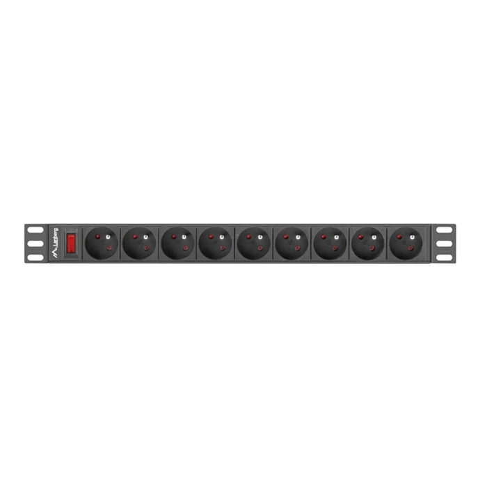 Πολύπριζο Rack Lanberg RACK 19" (1U, 16A, 9X 230V PL)