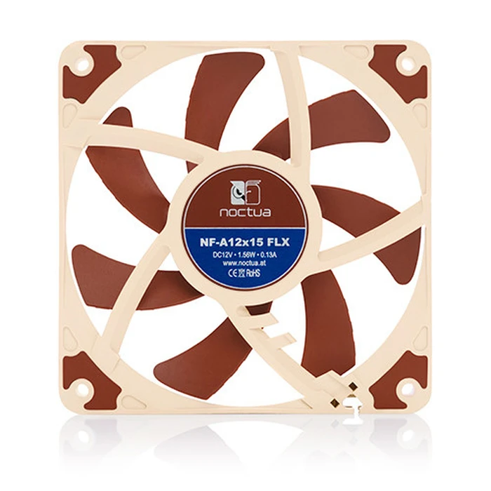 Case Fan 12cm Noctua NF-A12x15 FLX Beige, Brown