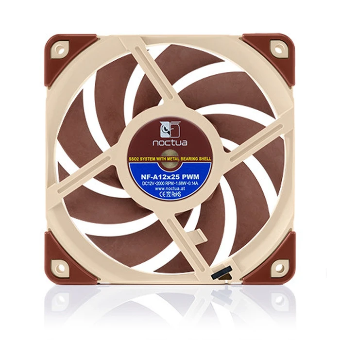 Case Fan 12cm Noctua NF A12x25 PWM Beige, Red