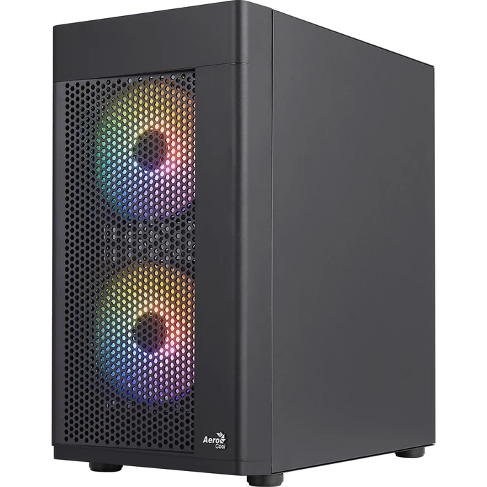 Κουτί Η/Υ Aerocool HEXFORMBKV2 Micro ATX PC 3 Fans FRGB Black