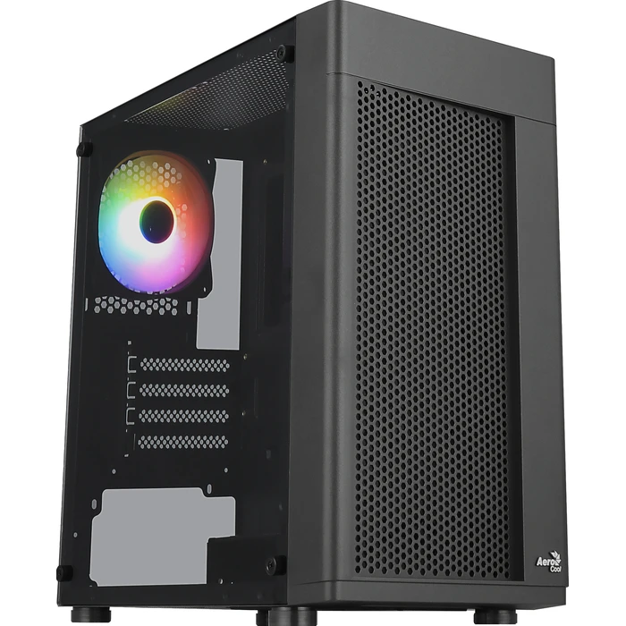Κουτί Η/Υ Aerocool HEXFORMBKV2 Micro ATX PC 3 Fans FRGB Black
