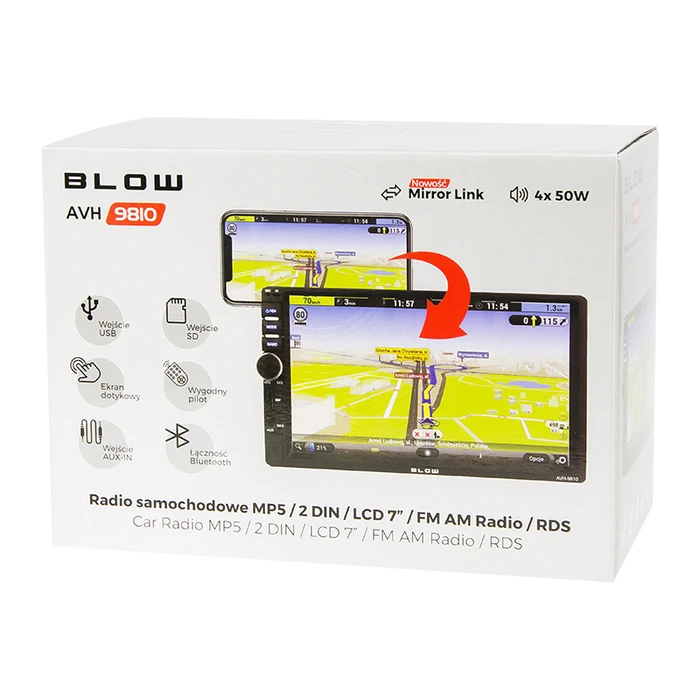 Ηχοσύστημα Αυτοκινήτου Blow Radio AVH-9810 2DIN 7"