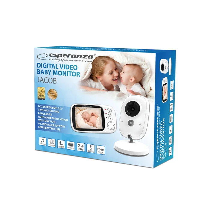 Baby Monitor Esperanza EHM002 LCD 3,2" White