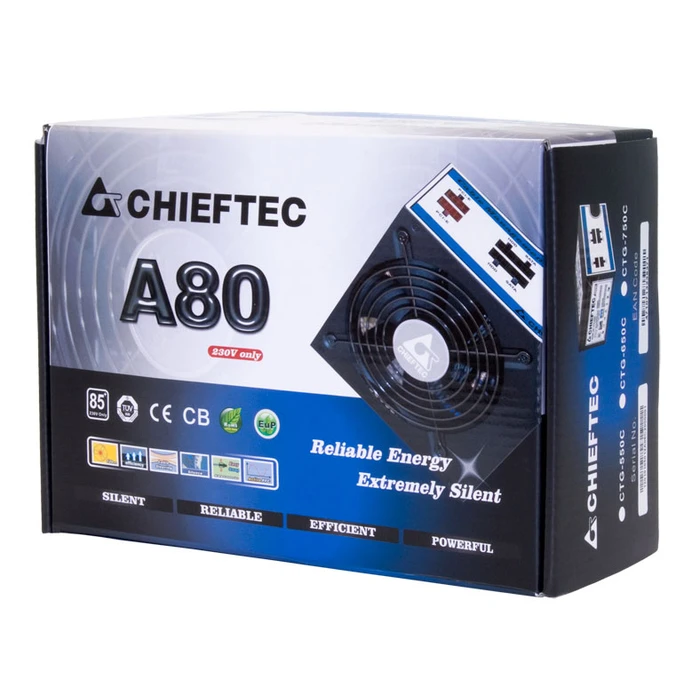 Τροφοδοτικό 650W Chieftec CTG-650C unit 24-pin ATX ATX Black