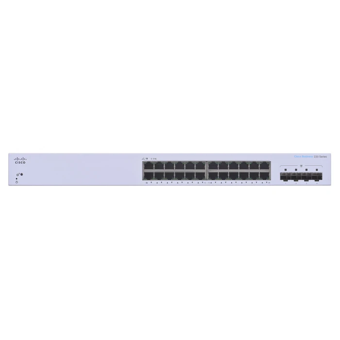 Network Switch Cisco CBS220-24T-4G Managed L2 Gigabit Ethernet (10/100/1000) (PoE) 1U White