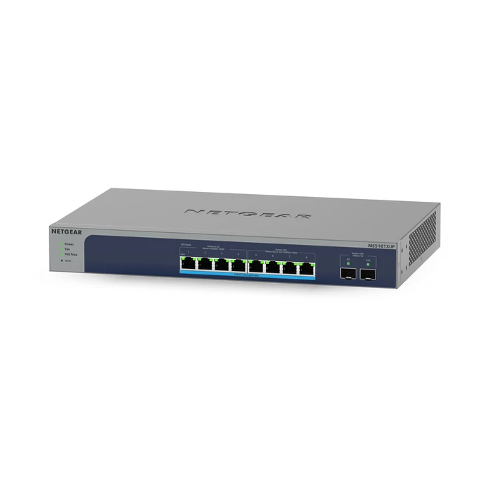 Network Switch Netgear 8-Port Multi-Gigabit/10g Ethernet Ultra60 PoE++ Smart Managed Pro with 2 SFP+ Ports (MS510TXUP)