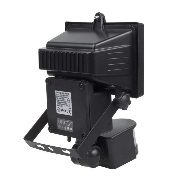 Προβολέας LED Maclean MCE442 Solar Lamp Motion Sensor Wall Mount Twilight IP44 6W 6000K