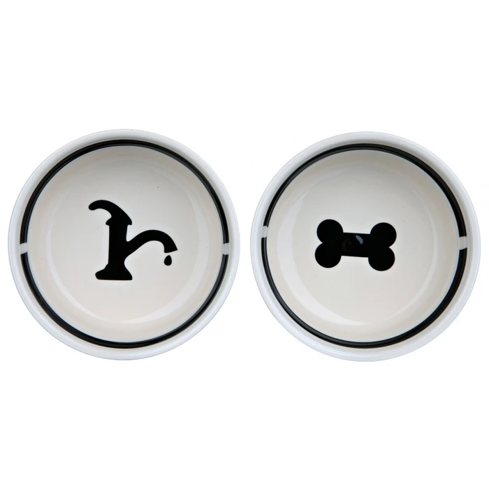 Ταΐστρα Trixie 24641 A set of ceramic bowls on a stand 0.6 l