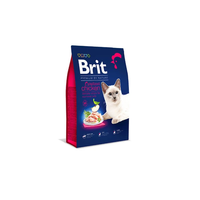 Ξηρά Τροφή Γάτας Brit Dry Premium By Nature Sterilized Chicken - 1,5 kg