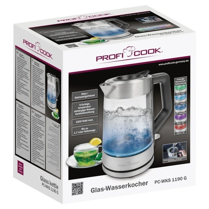 Βραστήρας Proficook glass PC-WKS 1190 G