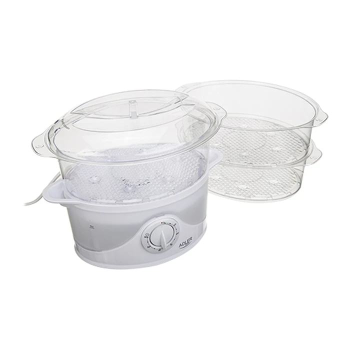 Ατμομάγειρας Adler AD 633 3 basket(s) White Freestanding 800 W
