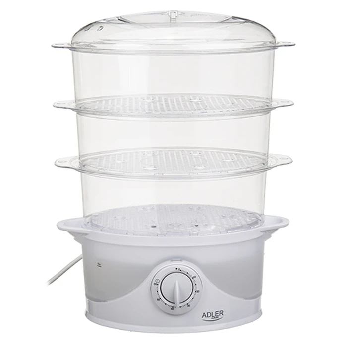 Ατμομάγειρας Adler AD 633 3 basket(s) White Freestanding 800 W