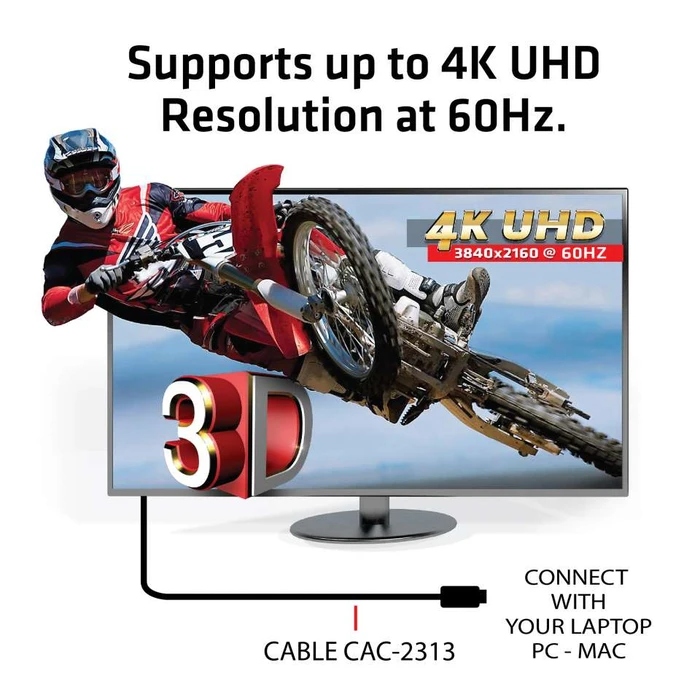 Καλώδιο HDMI Club 3D 2.0 4K60Hz RedMere 10m/32.8ft