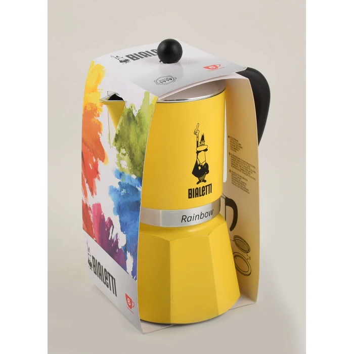 Μπρίκι Espresso Bialetti Rainbow Moka pot Black, Yellow
