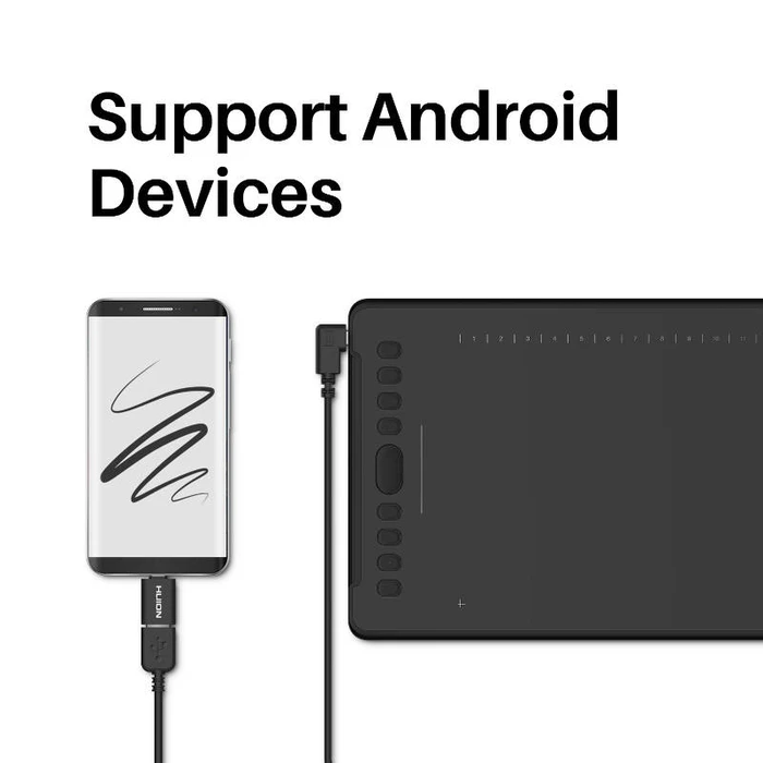 Ταμπλέτα Σχεδίασης Huion H1161 graphic 5080 lpi 279.4 x 174.6 mm USB Black