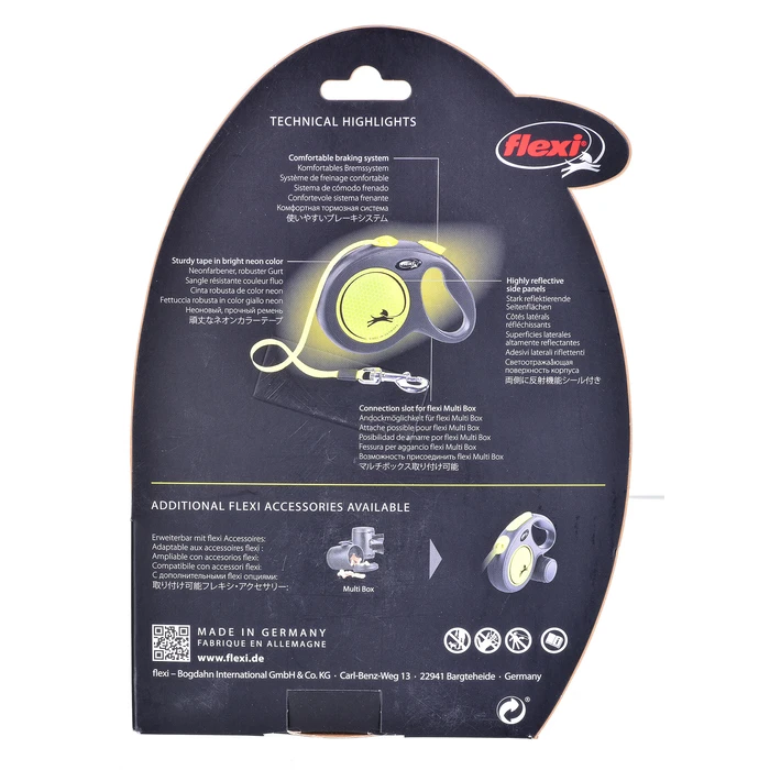 Λουράκι Σκύλου Flexi New Neon L 5 m Retractable lead