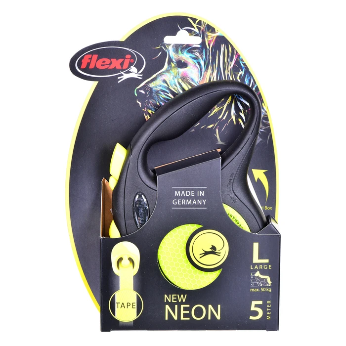 Λουράκι Σκύλου Flexi New Neon L 5 m Retractable lead