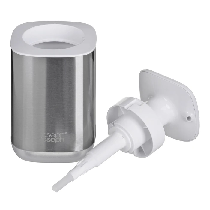 Soap Dispenser Κουζίνας Joseph Joseph Presto Steel 0.35 L Stainless steel, White