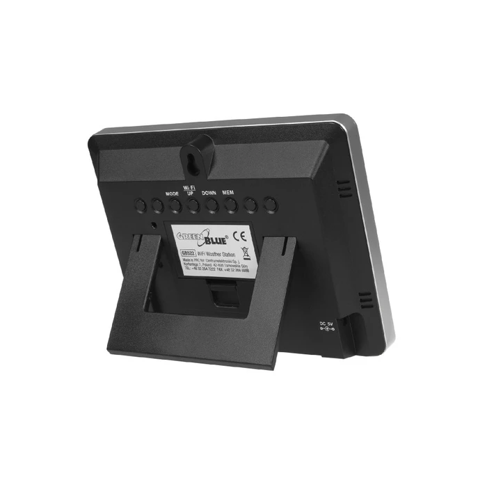 Μετεωρολογικός Σταθμός GreenBlue 46003 Black LCD Wi-Fi Battery